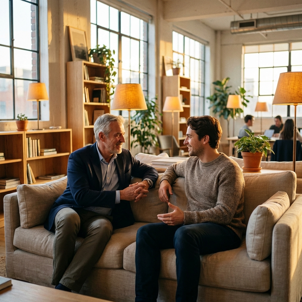 Warm Mentorship Visual